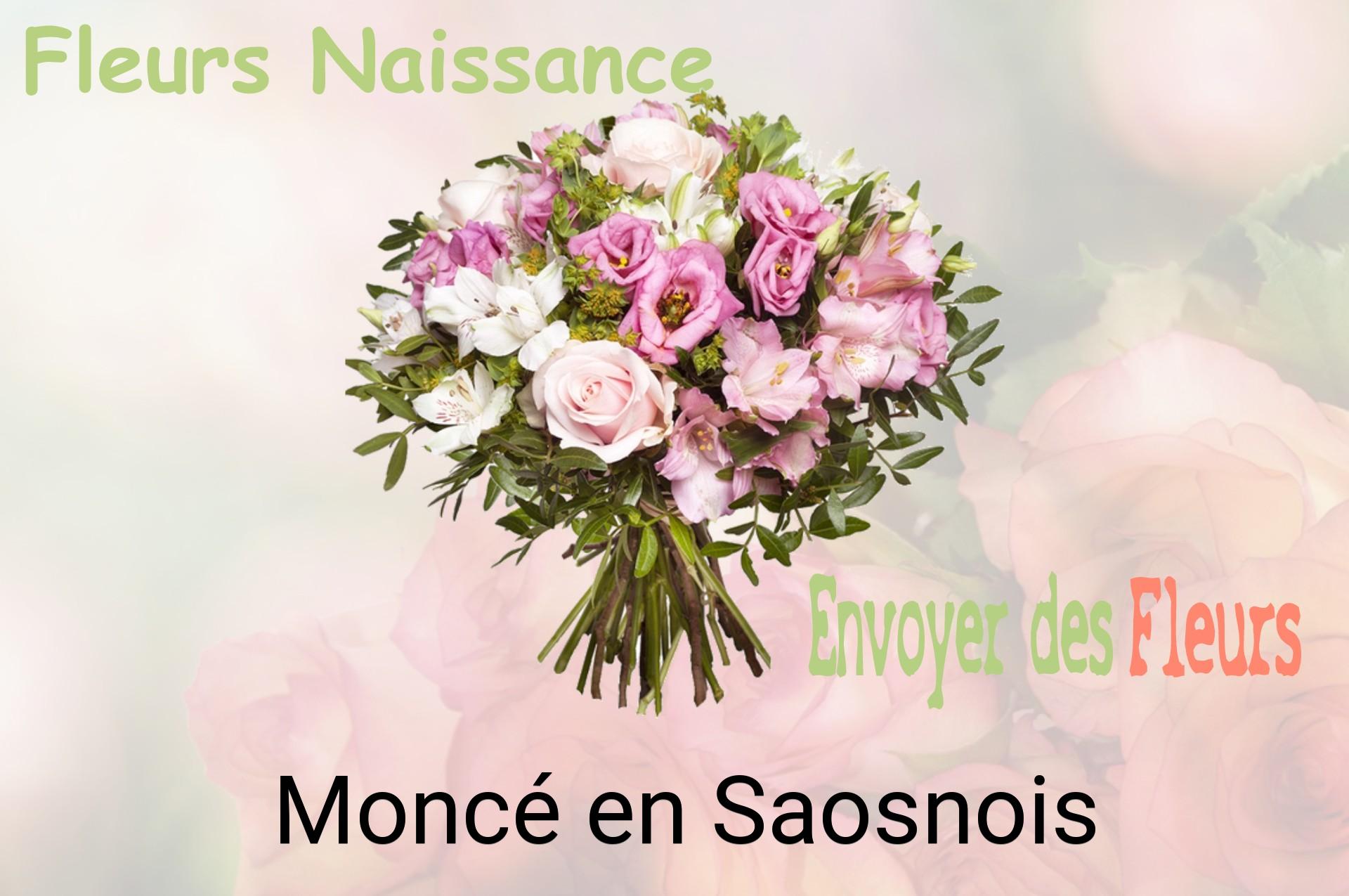 Bouquet de fleurs de naissance livré à Moncé-en-Saosnois