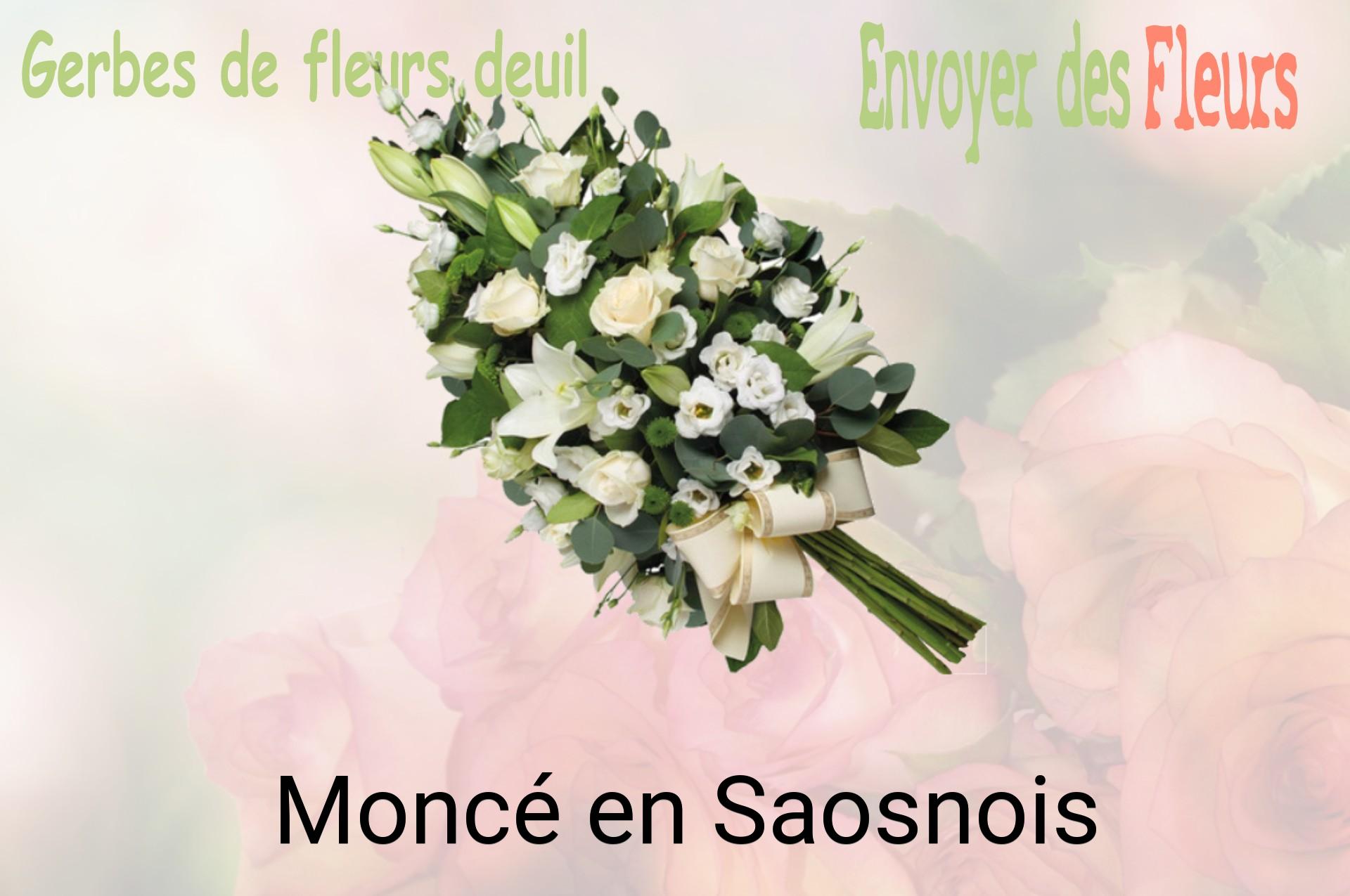 Gerbe de fleurs de deuil livrée à Moncé-en-Saosnois